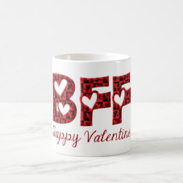 Caneca De Café Tipografia Cupida Feliz Namorados BFF