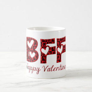 Caneca De Café Tipografia Cupida Feliz Namorados BFF