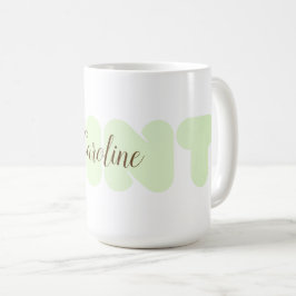 Caneca De Café Tipografia da Casa Menina de Cubo Adicionar Nome M