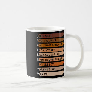 Caneca De Café Tipografia da Diversidade Mês da História Negra de
