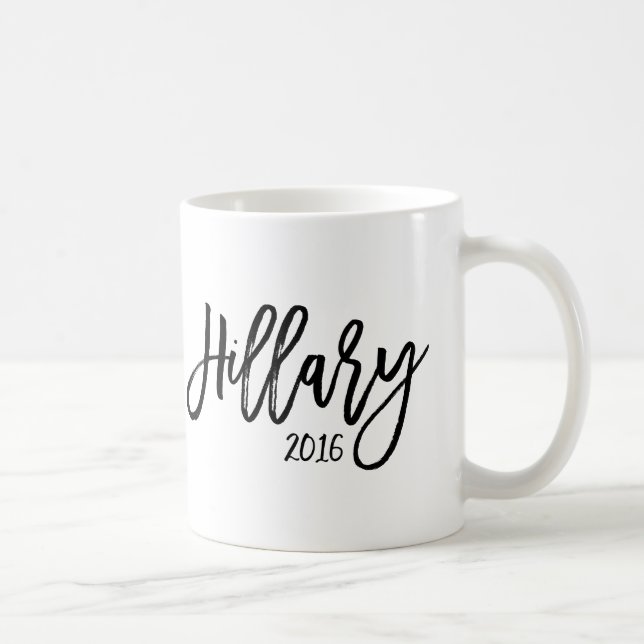Caneca De Café Tipografia de Bruxelas - Hillary 2016 (Direita)
