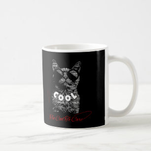 Caneca De Café Tipografia de Gato Muito Descolado Para se Importa