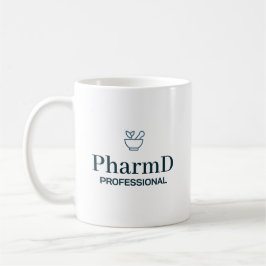 Caneca De Café Tipografia de Identidade Profissional PharmD