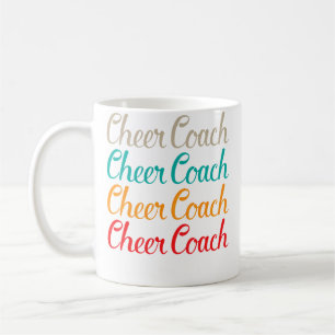 Caneca De Café Tipografia de Treinador de Torcida Para Equipe de