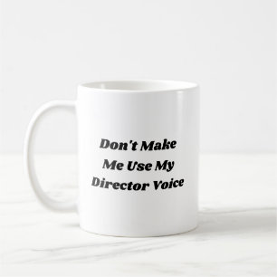 Caneca De Café Tipografia Divertida Teatro Amante Diretor