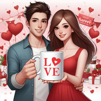 Caneca De Café Tipografia do Amor Eterno