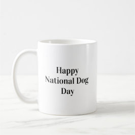 Caneca De Café Tipografia do Dia Nacional do Cachorro