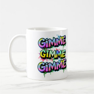 Caneca De Café Tipografia do Gimme de grafite