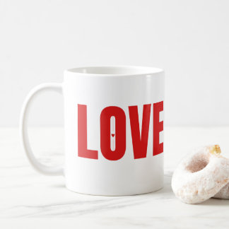 Caneca De Café Tipografia do Red LOVE