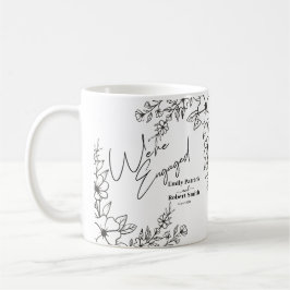 Caneca De Café Tipografia Elegante que estamos noivos