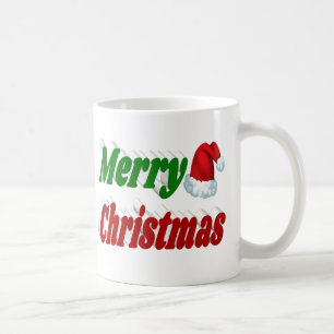Caneca De Café Tipografia Felry Christmas Santa Hat