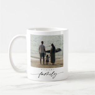 Caneca De Café Tipografia Moderna e Elegante de Roteiro de Foto d