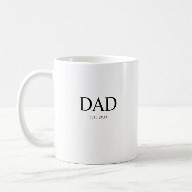 Caneca De Café Tipografia Moderna Pai Fundado (Esquerda)