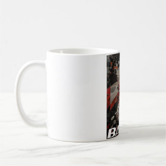 Caneca De Café Tipografia moderna simples de nome e foto de cacho