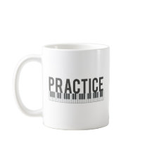 tipografia motivacional para prática de piano tecl