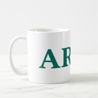Caneca De Café Tipografia Negrita Exército Estilo Militar Texto M