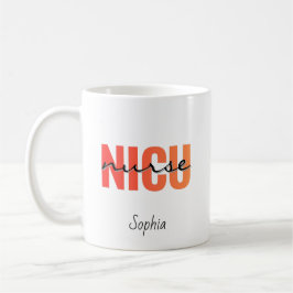 Caneca De Café Tipografia Negrito de Enfermeira de UTI Neonatal P