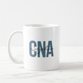 Caneca De Café Tipografia Negrito Nome Personalizado de CNA