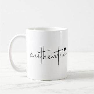 Caneca De Café Tipografia Simples Autêntica e Moderna
