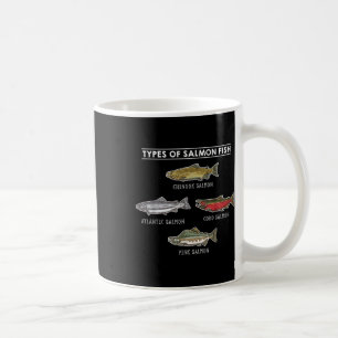 Caneca De Café Tipos de peixes salmão para pesca de salmão