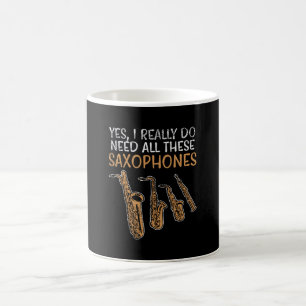 Caneca De Café Tipos saxofone