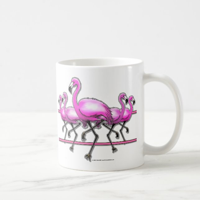 Caneca De Café Tira do flamingo (Direita)
