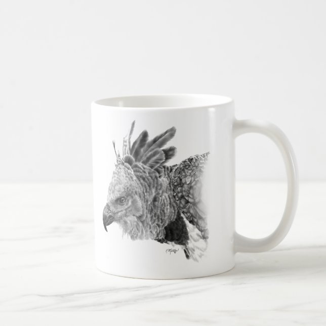Caneca De Café Tiragem de Eagle de Harpy (Direita)
