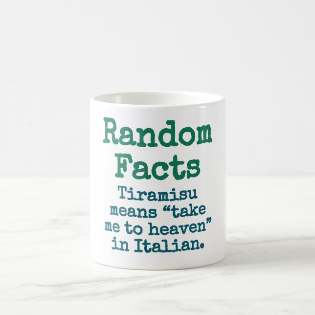Caneca De Café Tiramisu Significa Levar-Me Ao Céu Em Italiano - T (Centro)
