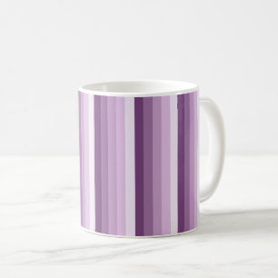 Caneca De Café Tiras de sombra roxas de ameixa