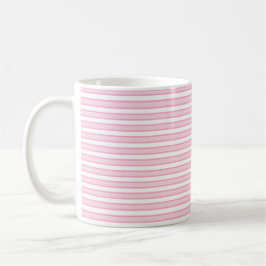 Caneca De Café Tiras delineadas cor-de-rosa