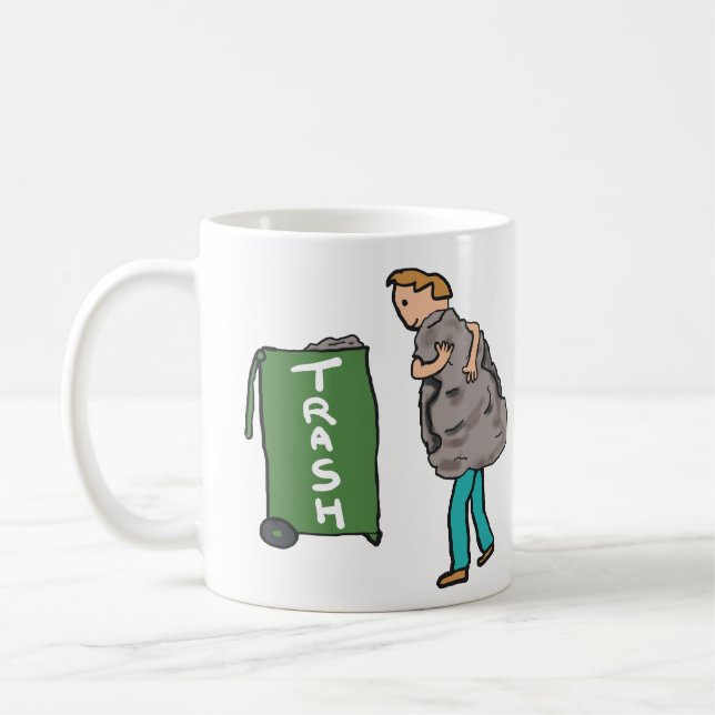 Caneca De Café Tire O Lixo (Esquerda)
