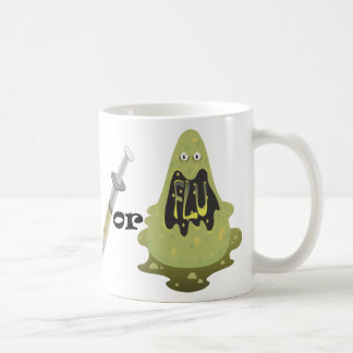 Caneca De Café Tiro ou gripe