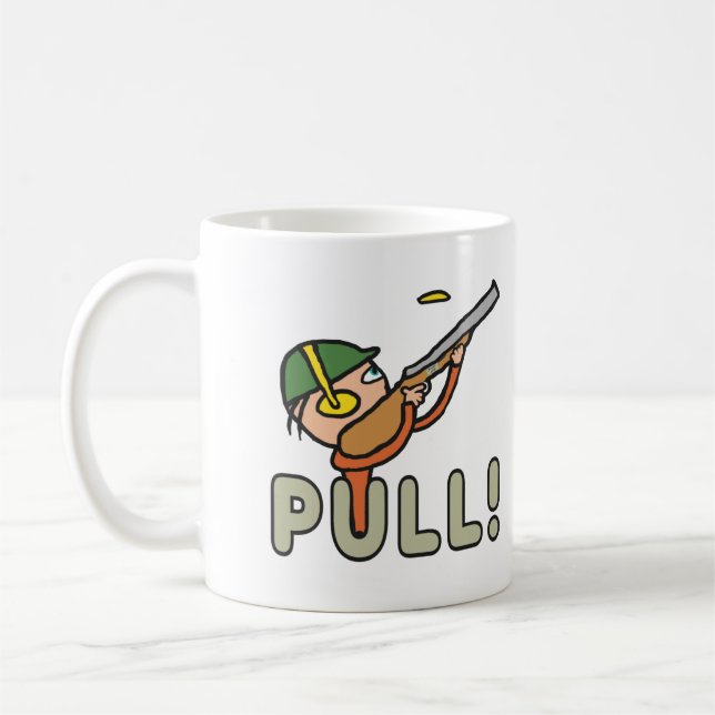 Caneca De Café Tiros de Clay Pigeon (Esquerda)