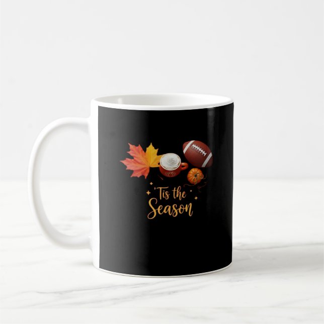 Caneca De Café Tis The Season Halloween Retro Design (Esquerda)