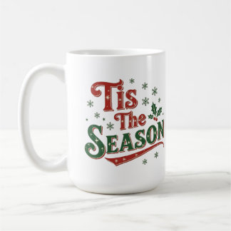 Caneca De Café Tis the season minimal chic Santa christmas