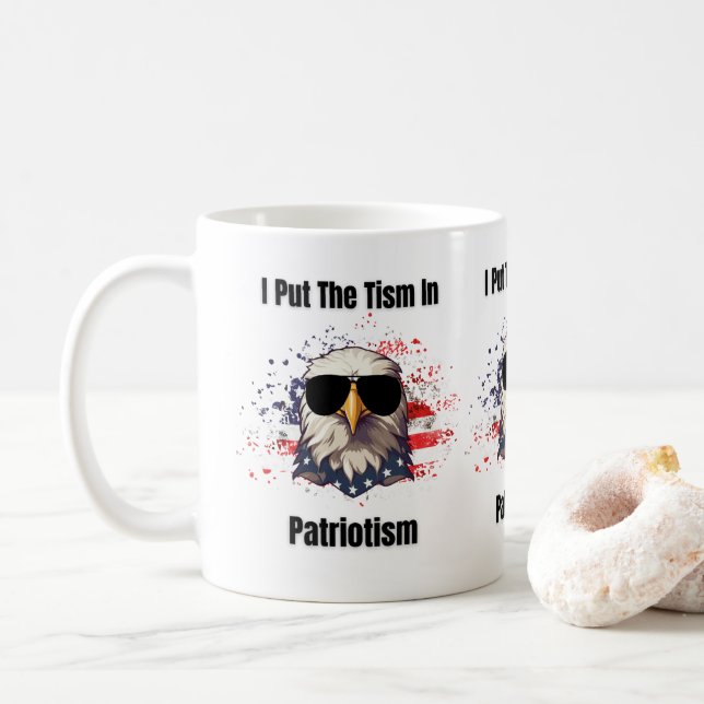 Caneca De Café Tismo no Patriotismo (Com Donut)