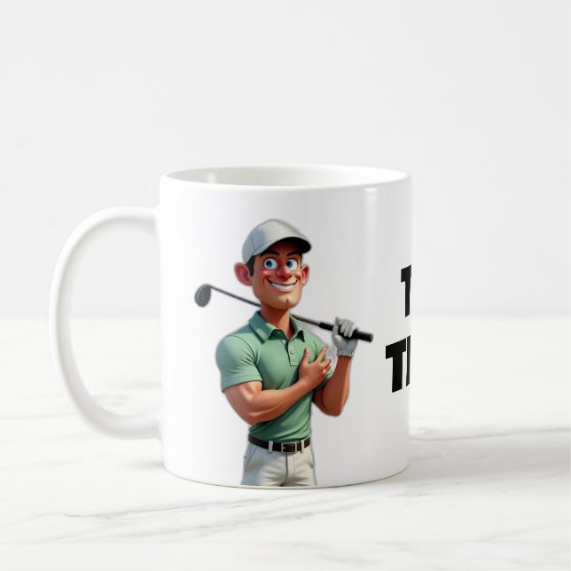 Caneca De Café TIT TIME Golf Serviço de Novidade de Bens desporti (Esquerda)