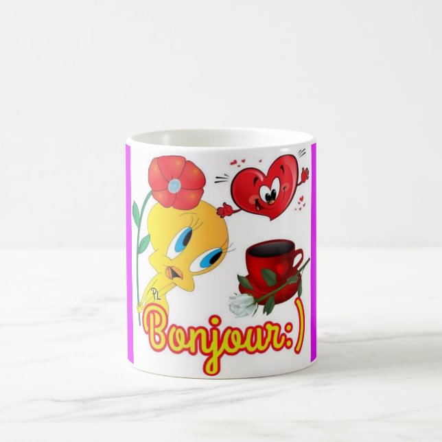 Caneca De Café Titi bonjour (Centro)