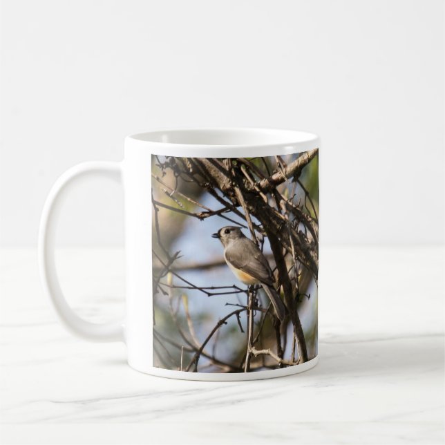 Caneca De Café Titmouse adornado (Esquerda)