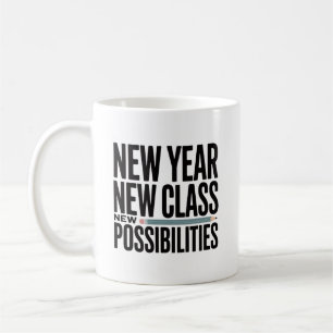 Caneca De Café Título  Ano Novo Nova Turma Novas Possibilidades P