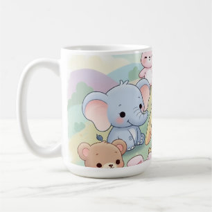 Caneca De Café Título Cute Pastel Nursery Animal Mug ☕️