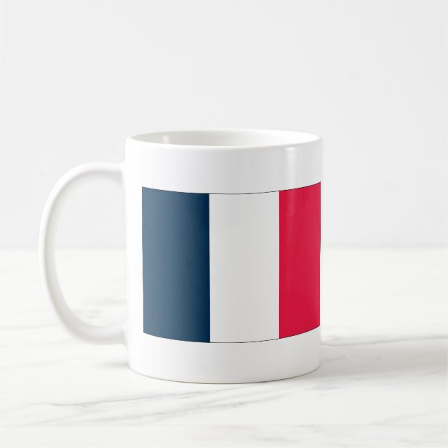 Caneca De Café Título da bandeira francesa e do hino nacional (Esquerda)
