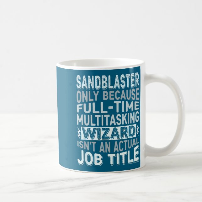 Caneca De Café Título de Trabalho de Mago Citação - Jateador Dive (Direita)