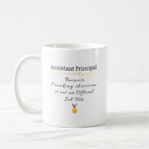 Caneca De Café Título do Trabalho Principal do Assistente Funny T