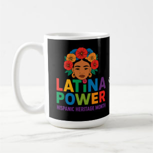 Caneca De Café Título: Mulheres Latina Flores Hispânicas Mês