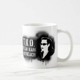 Caneca De Café TKO - Estêncil preto