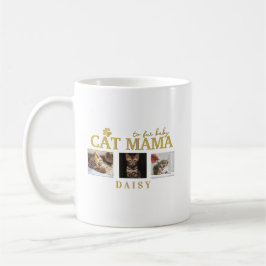 Caneca De Café to fur baby cat mama pet customized photo collage
