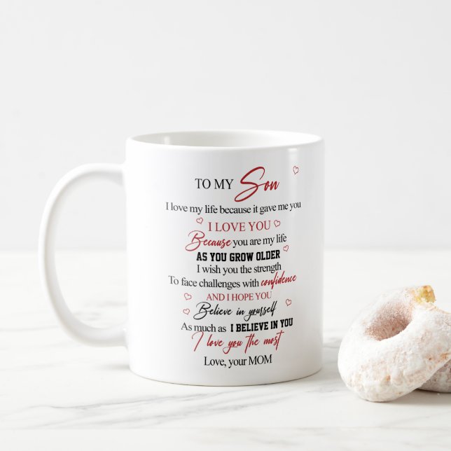 Caneca De Café To my son (Com Donut)