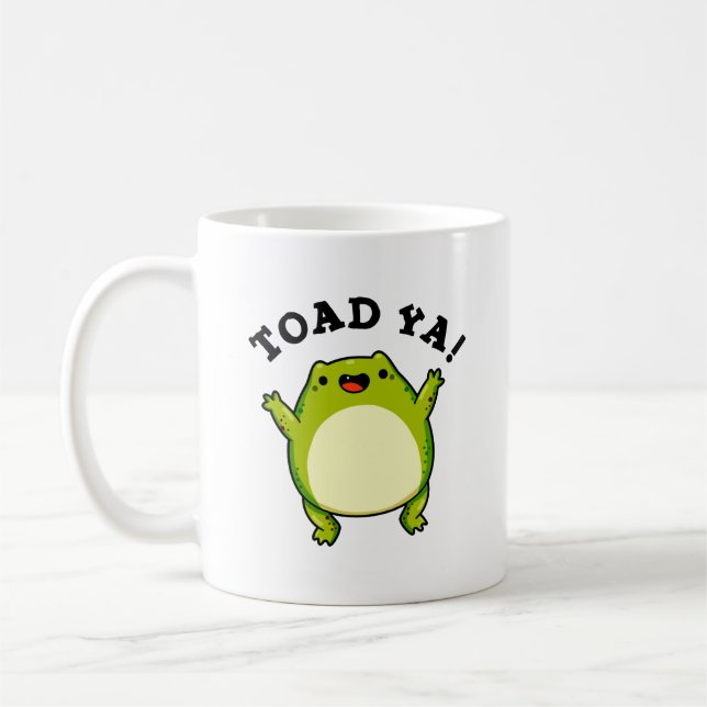 Caneca De Café Toad Ya Engraçado Sapo Pun (Esquerda)
