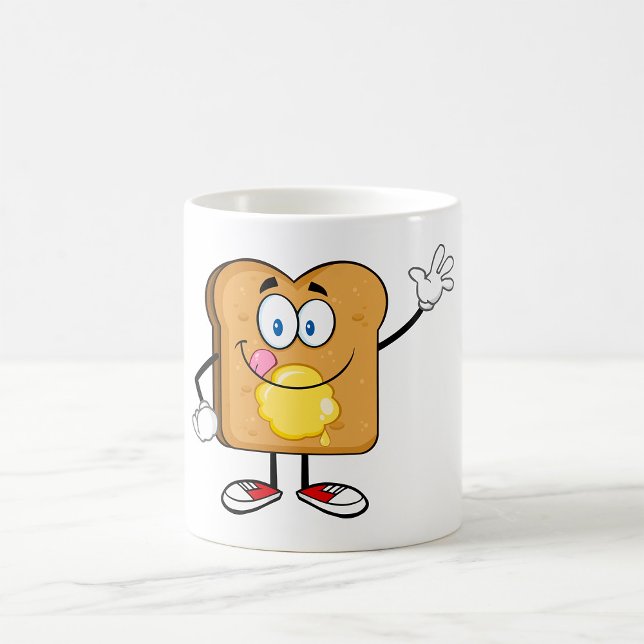Caneca De Café Toast Face Mug (Criador carregado)